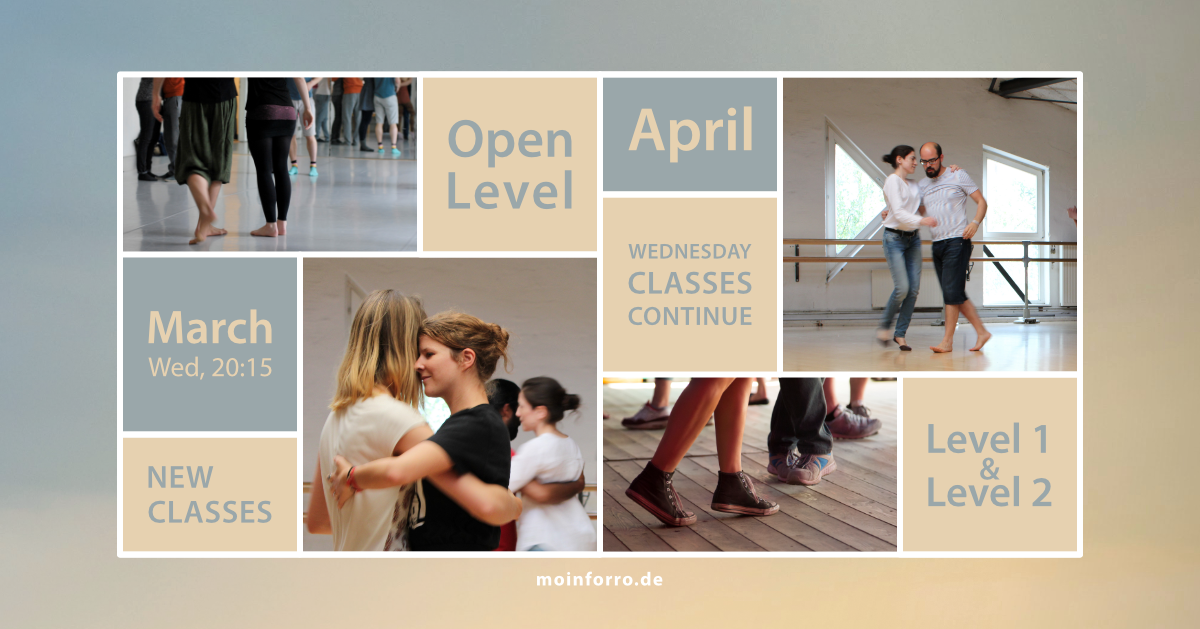 Anmeldung jetzt möglich: neue Forró-Tanzkurse ab März und April 2022