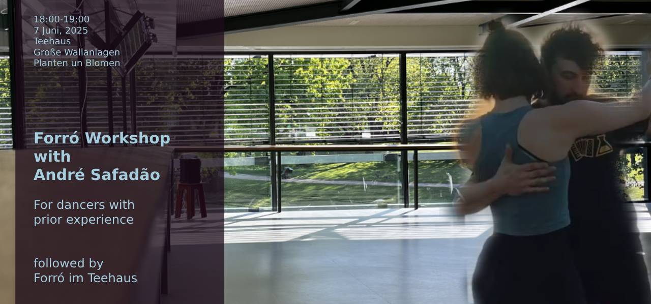 Workshop with André Safadão, Sa. 07.06.2025